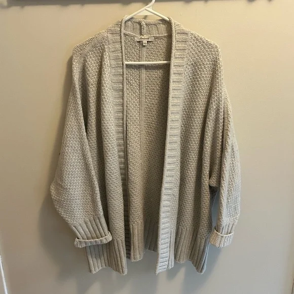 Madewell Whitley Cardigan Sweater Grey - Picture 2 of 4